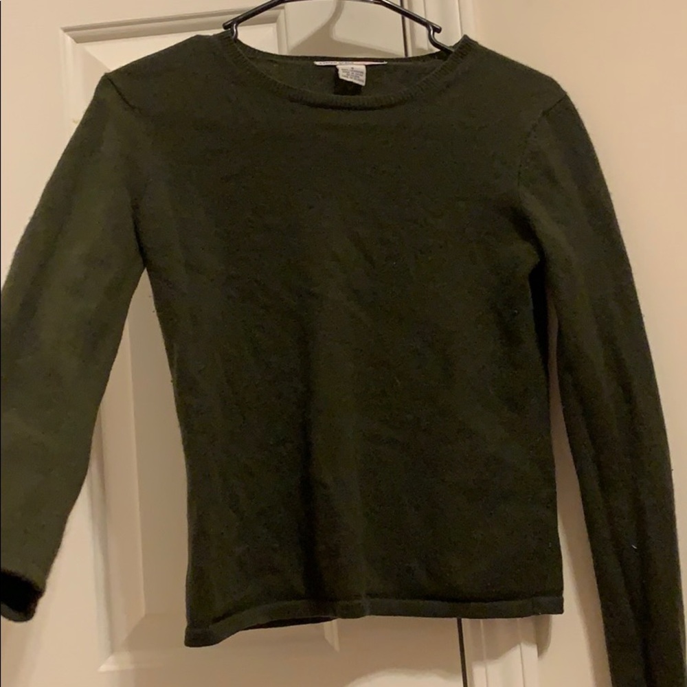 Green cashmere sweater ❤️
